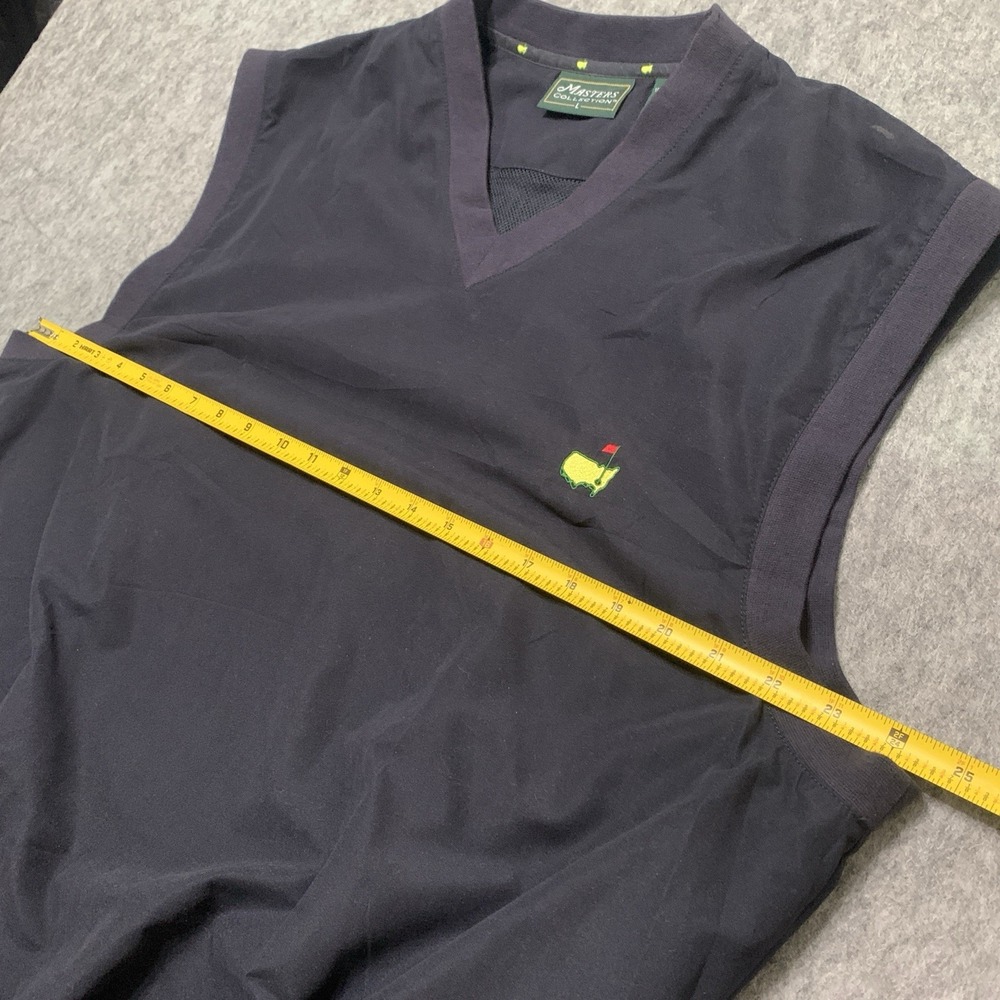 Masters Collection Augusta Men's Pullover Vest Windbreaker V Neck Navy Size L - Picture 7 of 9